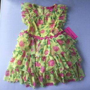 Betsey Johnson Flower Dress For Toddler Girls